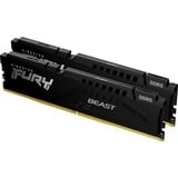 Kingston FURY FURY Beast 32 GB 5600 MT/s DDR5 CL40 DIMM (Kit da 2) Black, Memoria Nero, 32 GB, 2 x 16 GB, DDR5, 288-pin DIMM, Nero