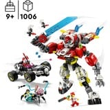 LEGO DREAMZzz 71497 Mech Tigre di Cooper e Bolide di Zero, Gioco di Ruolo per Bambini 9+ con Veicoli Giocattolo Trasformabili, Giochi di costruzione Gioco di Ruolo per Bambini 9+ con Veicoli Giocattolo Trasformabili, Set da costruzione, 9 anno/i, Plastica, 1006 pz, 1,62 kg