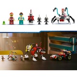 LEGO DREAMZzz 71497 Mech Tigre di Cooper e Bolide di Zero, Gioco di Ruolo per Bambini 9+ con Veicoli Giocattolo Trasformabili, Giochi di costruzione Gioco di Ruolo per Bambini 9+ con Veicoli Giocattolo Trasformabili, Set da costruzione, 9 anno/i, Plastica, 1006 pz, 1,62 kg