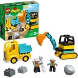 LEGO DUPLO Camion e scavatrice cingolata Set da costruzione, 2 anno/i, 20 pz, 604 g