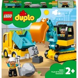 LEGO DUPLO Camion e scavatrice cingolata Set da costruzione, 2 anno/i, 20 pz, 604 g
