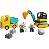 LEGO DUPLO Camion e scavatrice cingolata, Giochi di costruzione Set da costruzione, 2 anno/i, 20 pz, 604 g