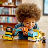 LEGO DUPLO Camion e scavatrice cingolata, Giochi di costruzione Set da costruzione, 2 anno/i, 20 pz, 604 g