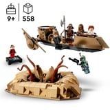 LEGO Star Wars Skiff del deserto e Fossa del Sarlacc, Giochi di costruzione Set da costruzione, 9 anno/i, Plastica, 558 pz, 845 g