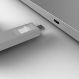Lindy 40427 clip sicura Bloccaporte + chiave USB tipo-C Bianco 5 pz, Castello Bloccaporte + chiave, USB tipo-C, Bianco, 5 pz, 10 g