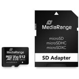 MediaRange 512 GB microSDXC, Scheda di memoria Nero