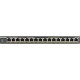Netgear GS316P Non gestito Gigabit Ethernet (10/100/1000) Supporto Power over Ethernet (PoE) Nero, Interruttore Non gestito, Gigabit Ethernet (10/100/1000), Full duplex, Supporto Power over Ethernet (PoE), Montabile a parete