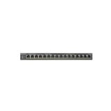 Netgear GS316P Non gestito Gigabit Ethernet (10/100/1000) Supporto Power over Ethernet (PoE) Nero, Interruttore Non gestito, Gigabit Ethernet (10/100/1000), Full duplex, Supporto Power over Ethernet (PoE), Montabile a parete