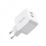 Nevox Caricatore 45W DUAL USB-C (PD) QC3.0 GaN, Caricabatterie bianco
