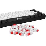 Sharkoon Kailh Box Red Switch-Set, Interruttore a pulsante rosso/trasparente