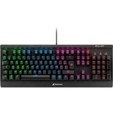 Sharkoon Skiller Mech SGK3 tastiera USB AZERTY Francese Nero Nero, USB, Interruttore a chiave meccanica, AZERTY, LED RGB, Nero