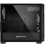 Sharkoon V1000 RGB Micro Tower Nero, Chassis Tower Nero, Micro Tower, PC, Nero, micro ATX, Mini-ITX, Giocare, Multi