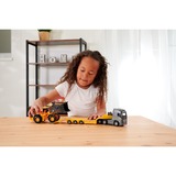 Simba Volvo Truck FH-16 con rimorchio e pale gommate,  veicolo da gioco arancione /grigio