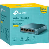 TP-Link LS105G Non gestito Gigabit Ethernet (10/100/1000) Blu, Interruttore blu, Non gestito, Gigabit Ethernet (10/100/1000), Montabile a parete