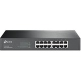 TP-Link TL-SG1016D Non gestito Gigabit Ethernet (10/100/1000) Nero marrone, Non gestito, Gigabit Ethernet (10/100/1000), Full duplex, Montaggio rack, Vendita al dettaglio