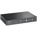 TP-Link TL-SG1016D Non gestito Gigabit Ethernet (10/100/1000) Nero, Interruttore marrone, Non gestito, Gigabit Ethernet (10/100/1000), Full duplex, Montaggio rack, Vendita al dettaglio