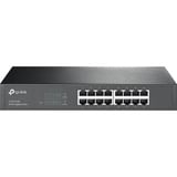 TP-Link TL-SG1016D Non gestito Gigabit Ethernet (10/100/1000) Nero, Interruttore marrone, Non gestito, Gigabit Ethernet (10/100/1000), Full duplex, Montaggio rack, Vendita al dettaglio