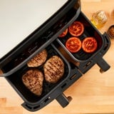 Tefal Dual Easy Fry & Grill EY905B Doppia 8,3 L Indipendente 2700 W Friggitrice ad aria calda Grigio Nero, Friggitrice ad aria calda, 8,3 L, Doppia, Grigio, Touch, Indipendente