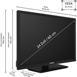 Telefunken XH24VP550M, Televisore LED Nero