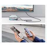 UGREEN USB-C to 2*USB3.0+HDMI+RJ 45+SD&TF+PD port Hub, Docking station argento
