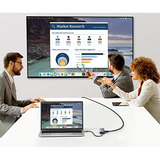 UGREEN USB-C to 2*USB3.0+HDMI+RJ 45+SD&TF+PD port Hub, Docking station argento