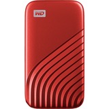 WD My Passport 2000 GB Rosso rosso, 2000 GB, USB tipo-C, 3.2 Gen 2 (3.1 Gen 2), 1050 MB/s, Protezione della password, Rosso