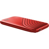 WD My Passport 2000 GB Rosso rosso, 2000 GB, USB tipo-C, 3.2 Gen 2 (3.1 Gen 2), 1050 MB/s, Protezione della password, Rosso