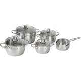 WMF Quality One 07.7455.6380 set di pentole 9 pz accaio, Set di bollitura, Acciaio inox, Acciaio inox, Acciaio inox, Acciaio inox, Acciaio inox