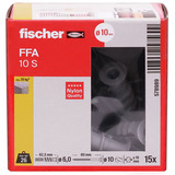 fischer Tassello per calcestruzzo cellulare FFA 10 S grigio chiaro