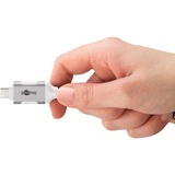 goobay Cavo adattatore Ethernet USB-C 3.2 Gen2 > RJ-45, Slim bianco