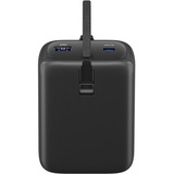 goobay Powerbank 20.000 mAh, cavo USB-C integrato 13 cm, 30 watt Nero