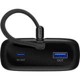 goobay Powerbank 20.000 mAh, cavo USB-C integrato 13 cm, 30 watt Nero