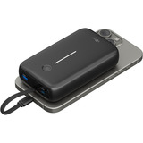 goobay Powerbank 20.000 mAh, cavo USB-C integrato 13 cm, 30 watt Nero