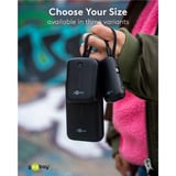 goobay Powerbank 20.000 mAh, cavo USB-C integrato 13 cm, 30 watt Nero