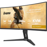 iiyama G-MASTER GCB3486WQSCP-B1 Monitor PC 86,4 cm (34") 3440 x 1440 Pixel UltraWide Quad HD Nero, Monitor di gioco Nero, 86,4 cm (34"), 3440 x 1440 Pixel, UltraWide Quad HD, 0,4 ms, Nero