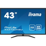 iiyama ProLite X4373UHSU-B1 Monitor PC 108 cm (42.5") 3840 x 2160 Pixel 4K Ultra HD Nero Nero, 108 cm (42.5"), 3840 x 2160 Pixel, 4K Ultra HD, 3 ms, Nero