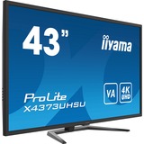 iiyama ProLite X4373UHSU-B1 Monitor PC 108 cm (42.5") 3840 x 2160 Pixel 4K Ultra HD Nero, Monitor LED Nero, 108 cm (42.5"), 3840 x 2160 Pixel, 4K Ultra HD, 3 ms, Nero