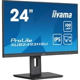 iiyama XUB2493HSU-B7, Monitor LED Nero (opaco)