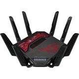 ASUS ROG Rapture GT-BE19000 router wireless Multi-Gigabit Ethernet Tri-band (2,4 GHz/5 GHz/6 GHz) Nero, Rosso Wi-Fi 7 (802.11be), Tri-band (2,4 GHz/5 GHz/6 GHz), Collegamento ethernet LAN, Nero, Rosso, Router da tavolo