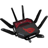 ASUS ROG Rapture GT-BE19000 router wireless Multi-Gigabit Ethernet Tri-band (2,4 GHz/5 GHz/6 GHz) Nero, Rosso Wi-Fi 7 (802.11be), Tri-band (2,4 GHz/5 GHz/6 GHz), Collegamento ethernet LAN, Nero, Rosso, Router da tavolo