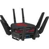 ASUS ROG Rapture GT-BE19000 router wireless Multi-Gigabit Ethernet Tri-band (2,4 GHz/5 GHz/6 GHz) Nero, Rosso Wi-Fi 7 (802.11be), Tri-band (2,4 GHz/5 GHz/6 GHz), Collegamento ethernet LAN, Nero, Rosso, Router da tavolo