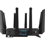 ASUS ROG Rapture GT-BE19000 router wireless Multi-Gigabit Ethernet Tri-band (2,4 GHz/5 GHz/6 GHz) Nero, Rosso Wi-Fi 7 (802.11be), Tri-band (2,4 GHz/5 GHz/6 GHz), Collegamento ethernet LAN, Nero, Rosso, Router da tavolo