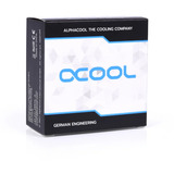 Alphacool Eiszapfen 8mm raccordo offset G1/4 maschio a G1/4 femmina, Connessione argento