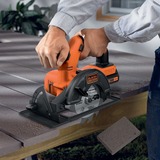 BLACK+DECKER BDCCS18N 14 cm Nero, Rosso 3700 Giri/min, Sega circolare arancione /Nero, Nero, Rosso, 14 cm, 3700 Giri/min, 4,3 cm, 1,27 cm, 87 dB