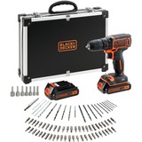 BLACK+DECKER BLACK+DECKER BDCDC18BAFC-QW Perceuse-visseuse sans fil, 18 V, Noir/orange Nero/Orange, 18 V, Noir/orange