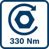 Bosch GDS 18V-330 HC PROFESSIONAL 1/2" 2800 Giri/min 560 Nm Nero, Blu, Rosso, Avvitatore blu, Chiave di impatto, Nero, Blu, Rosso, 1/2", 2800 Giri/min, 560 Nm, 1200 Giri/min