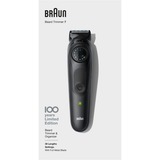 Braun BeardTrimmer BT7 Regolabarba, Tagliacapelli, Design Edition Con Custodia Da Viaggio - Nero, Rasoio per barba Nero, Tagliacapelli, Design Edition Con Custodia Da Viaggio - Nero, Lavabile, CA/Batteria, Nero