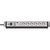 Brennenstuhl Premium-Line 1156057696, Ciabatta Nero/Grigio chiaro