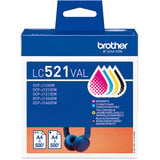 Brother Cartuccia d'inchiostro Valuepack LC-521VAL 