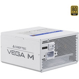 Chieftec Vega PPG-750-CW alimentatore per computer 750 W 24-pin ATX ATX Bianco, Alimentatore PC bianco, 750 W, 100 - 240 V, 50/60 Hz, Attivo, 100 W, 100 W